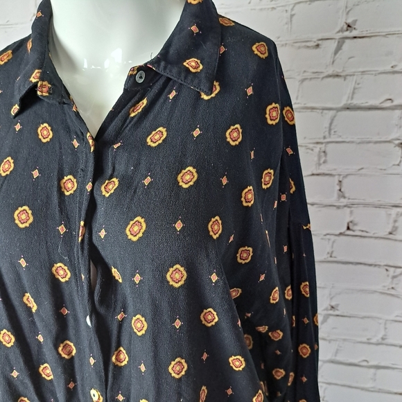 FREE People Intimately Medallion Print Button down shirt - Picture 6 of 12